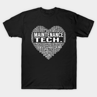 Maintenance Tech. Heart T-Shirt